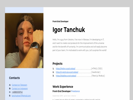 index screenshot