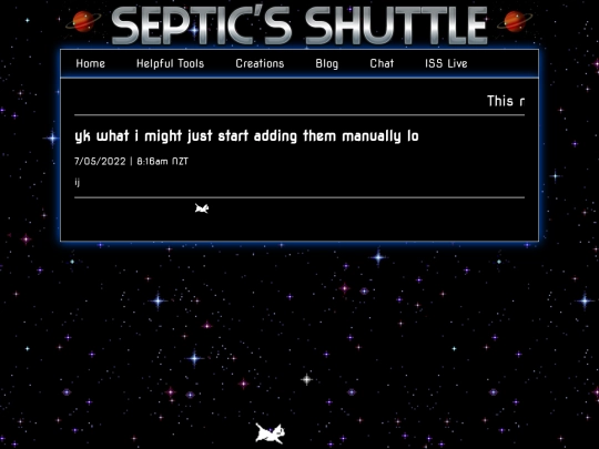 Blog screenshot