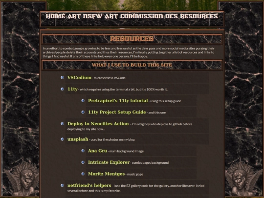 resources screenshot