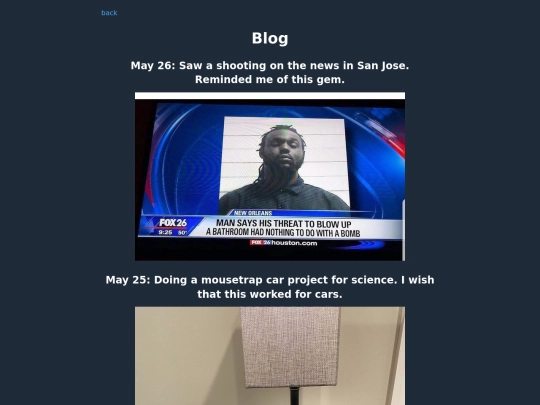 Webpages/blog screenshot
