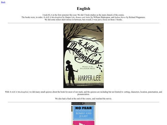 Webpages/english screenshot