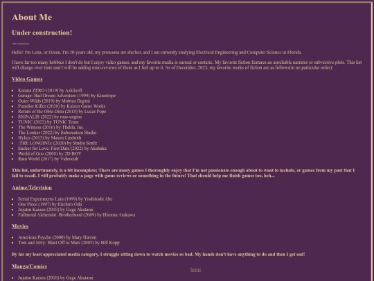 about-me screenshot