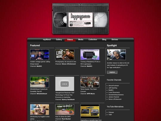videos screenshot