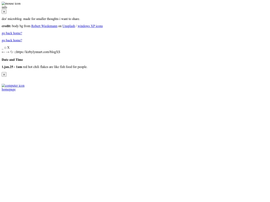 Blog XS screenshot