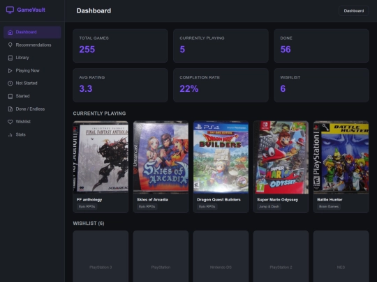 gamevault/basic screenshot