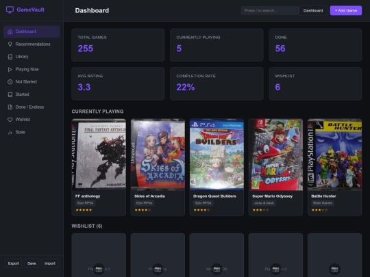 gamevault screenshot
