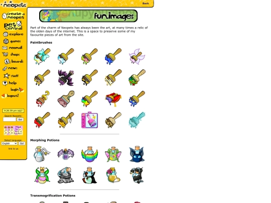shrines/neopets/graphics screenshot