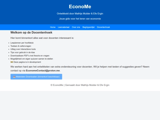 docentenhoek screenshot