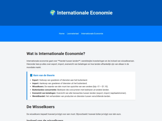 internationale-economie screenshot