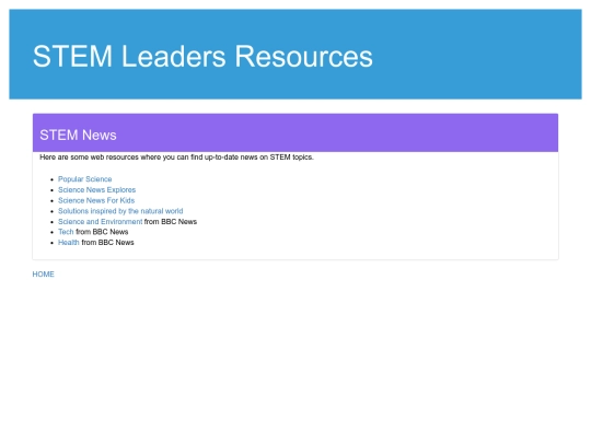 STEM/scisources screenshot