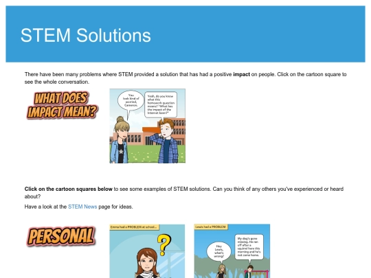 STEM/solutions screenshot