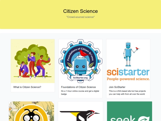 citizenscience screenshot