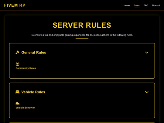 rules screenshot