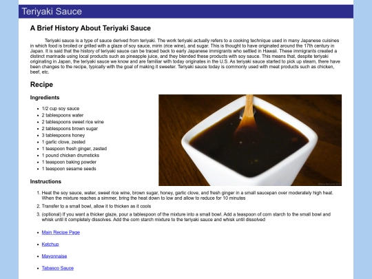 webpages/teriyaki screenshot