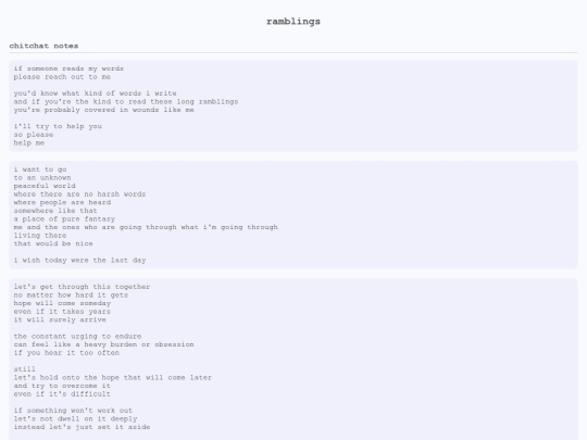 ramblings screenshot