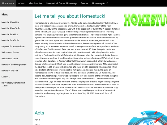 HomestuckV2 screenshot