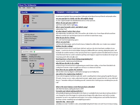 faq screenshot