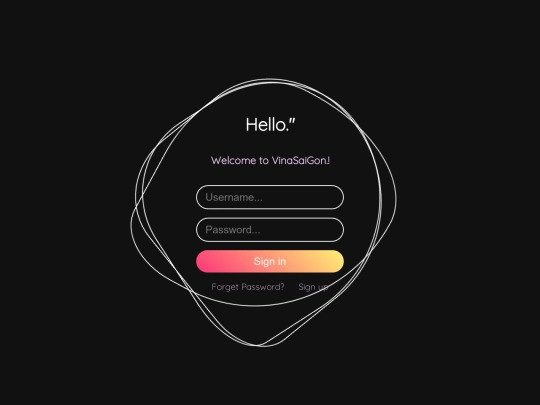 login screenshot