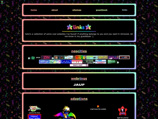 links screenshot