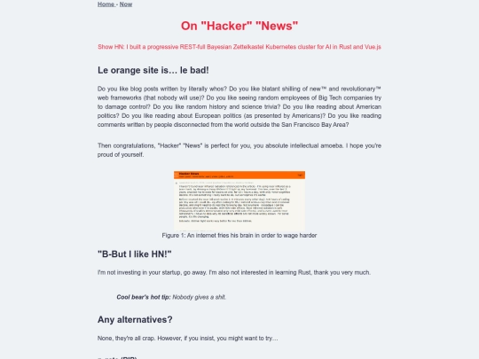 hacker-news screenshot