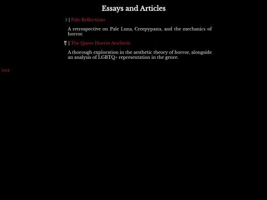 Essays/Essays screenshot