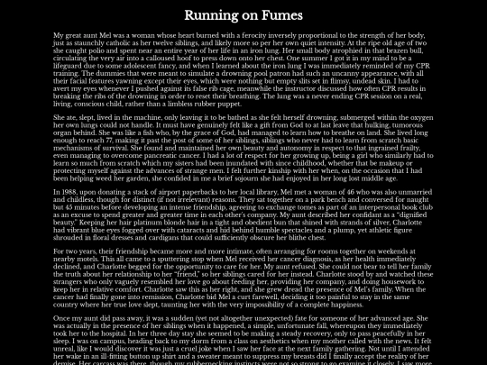 Stories/Running-On-Fumes screenshot
