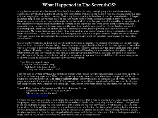 Stories/SeventhOS screenshot