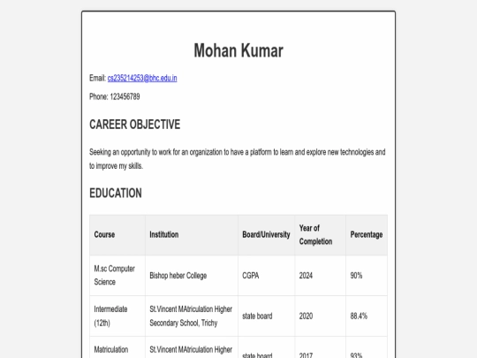 index screenshot