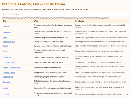 Earn screenshot