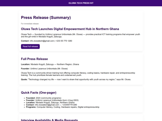 presskit screenshot