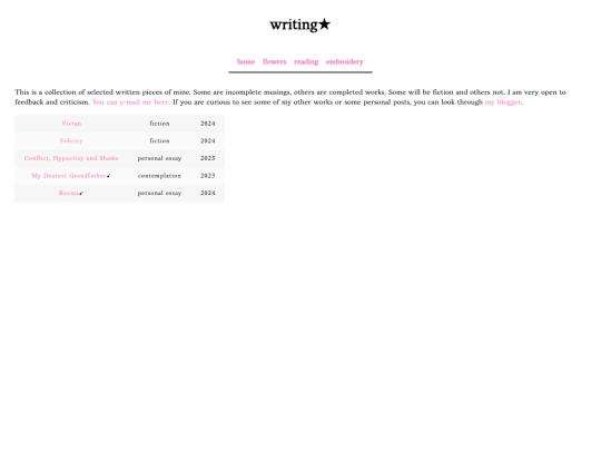 writing screenshot