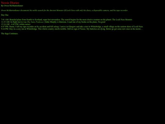content/nessie screenshot