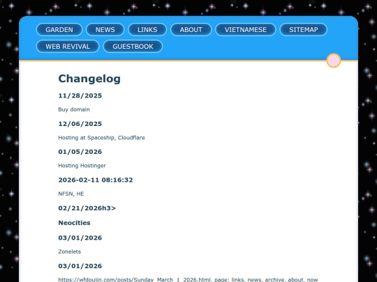 pages/changelog screenshot