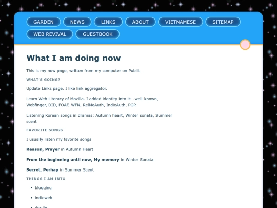 pages/now screenshot