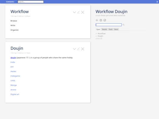 pages/tiddlywiki screenshot