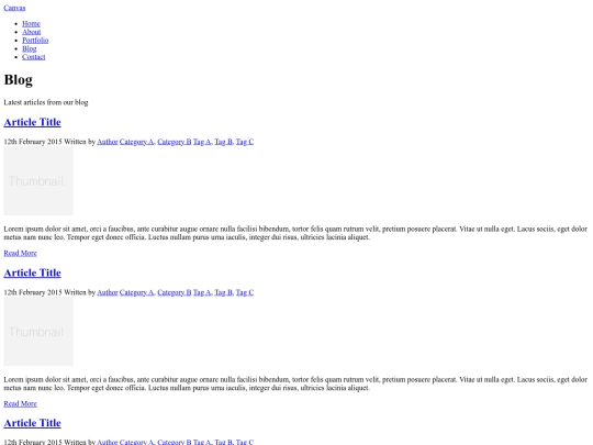 blog screenshot