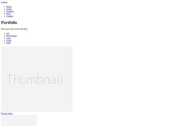 portfolio screenshot
