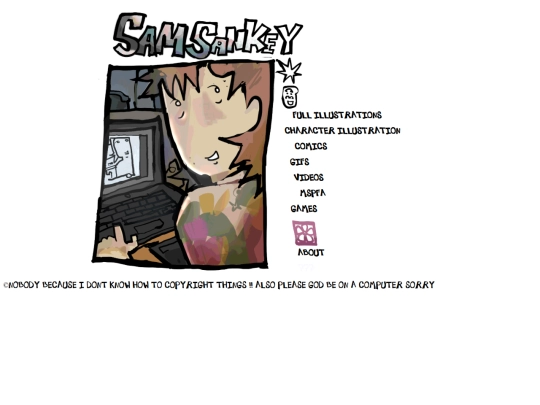 SamSankeyPortfolio screenshot