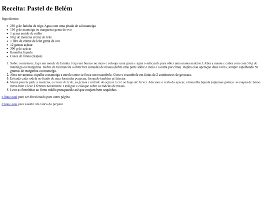 HTML5/receitapastel screenshot