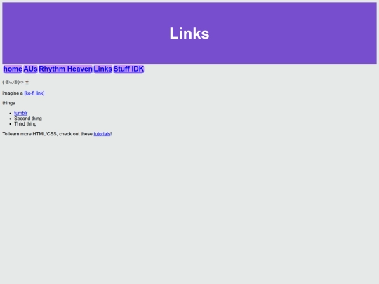 links screenshot