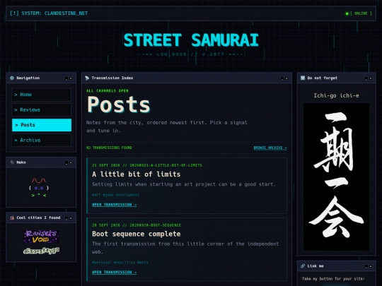 posts screenshot