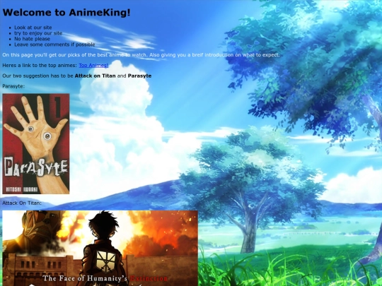 index screenshot