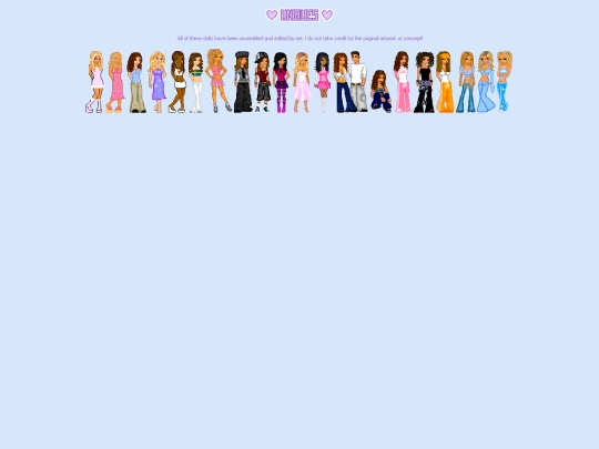 Pages/Dollz/Uniques screenshot