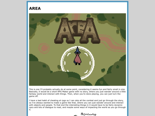 area screenshot