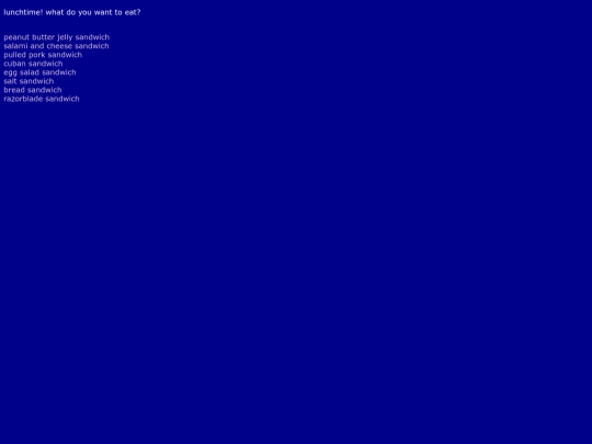 lunch screenshot