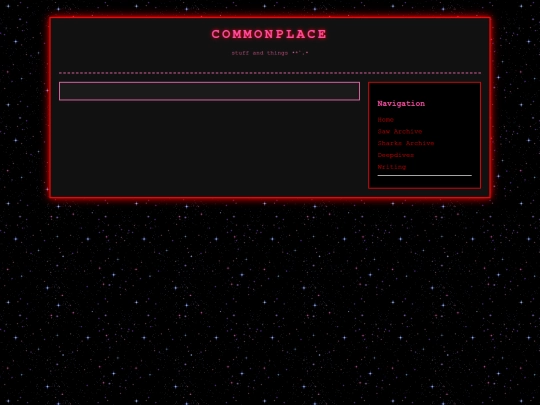 commonplace screenshot
