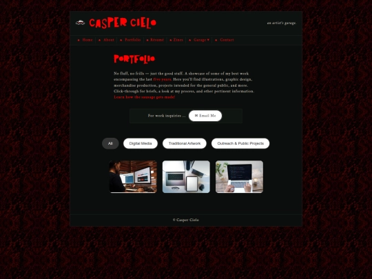 pages/portfolio screenshot