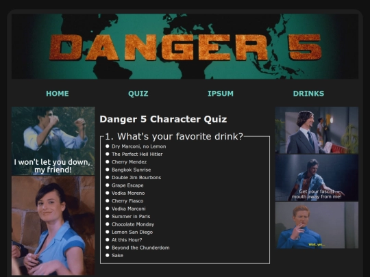 danger5-quiz screenshot