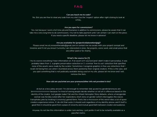 faq screenshot