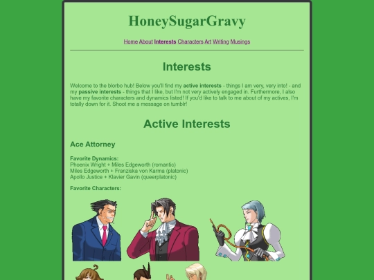 interests screenshot